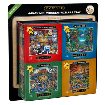 Animals - 4-Pack Mini Puzzles