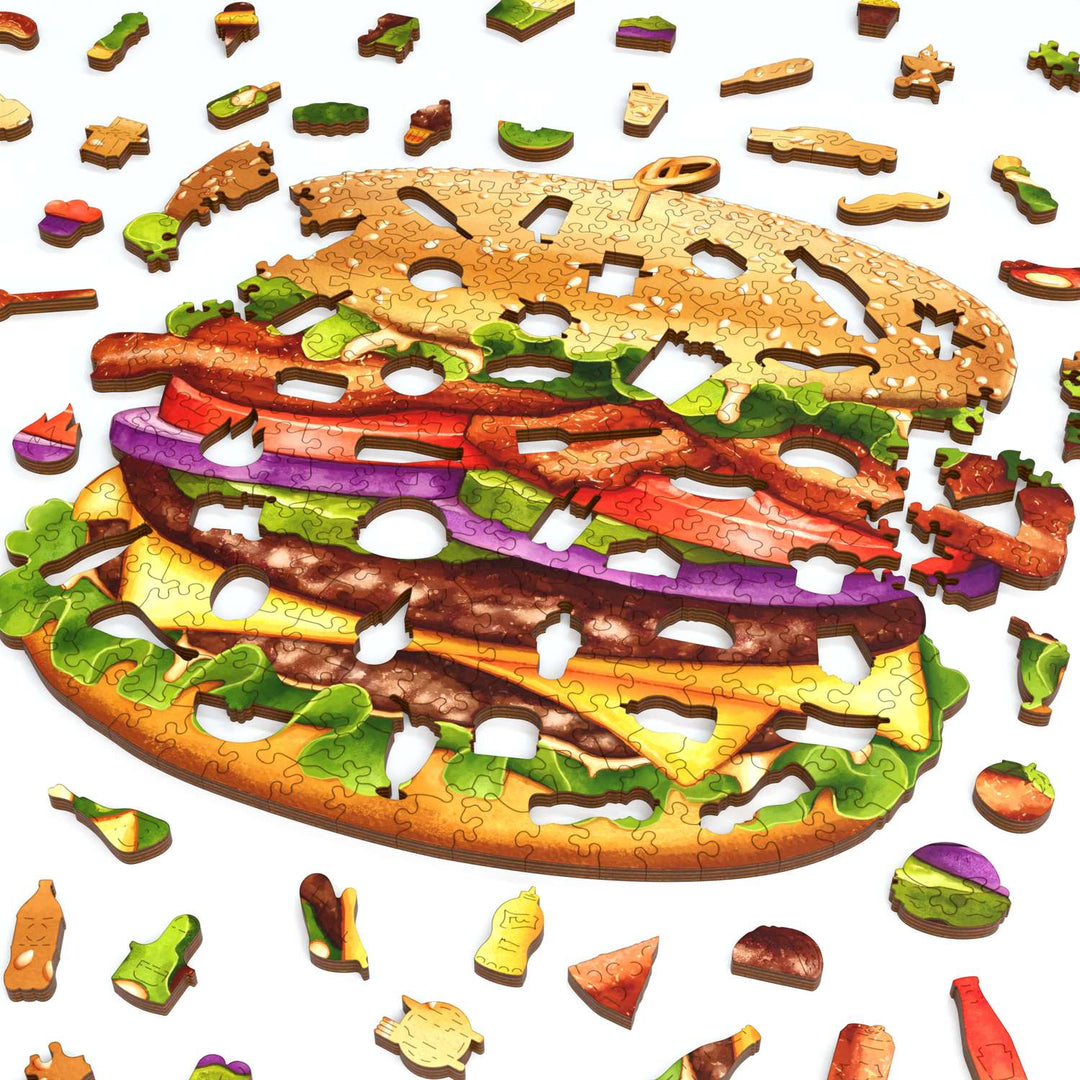 Cheeseburger | Luxury Wood Puzzle
