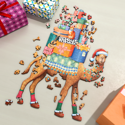 Christmas Camel | Luxury Wood Puzzle - Large Size
