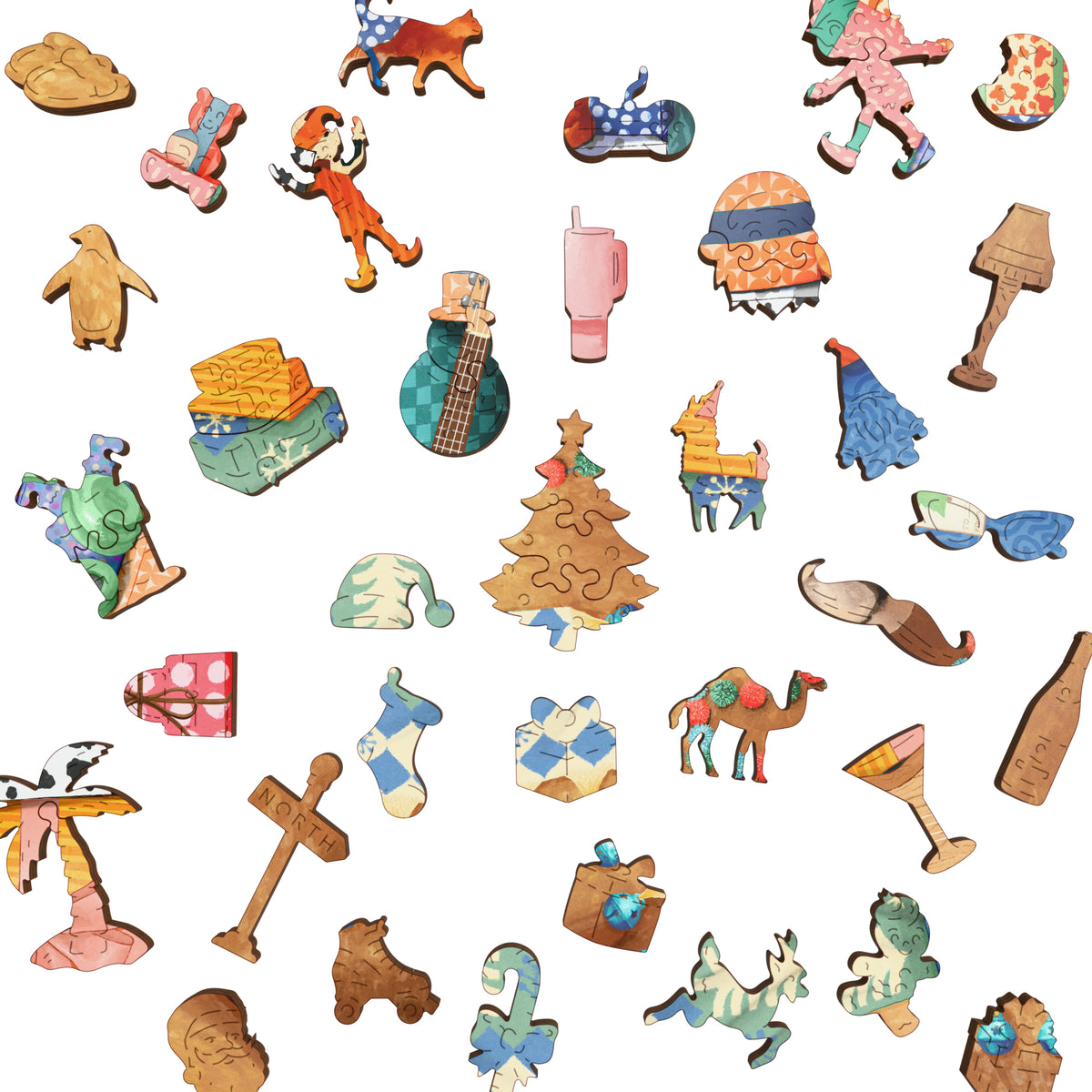 Christmas Camel | Luxury Wood Puzzle - Large Size