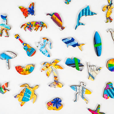Goin' Surfin' | Luxury Wood Puzzle - Jumbo Size