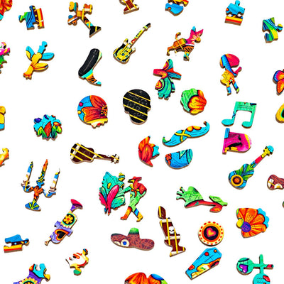 Guitar Calavera | Luxury Wood Puzzle