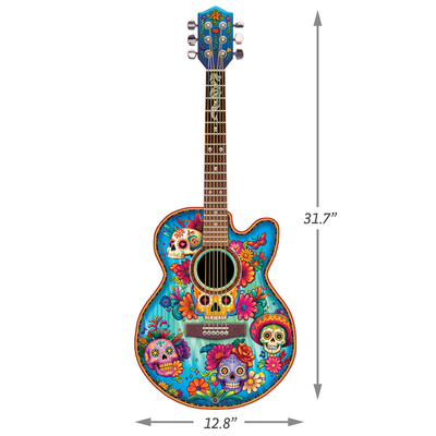 Guitar Calavera | Luxury Wood Puzzle