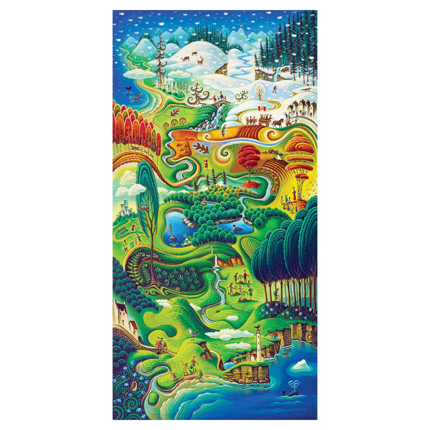 Multi-Season Earth Day | Luxury Wood Puzzle