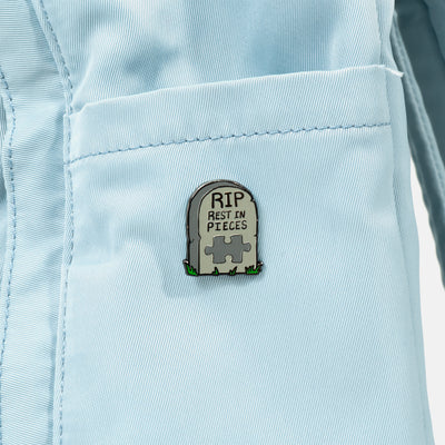 RIP Rest in Pieces Enamel Pin