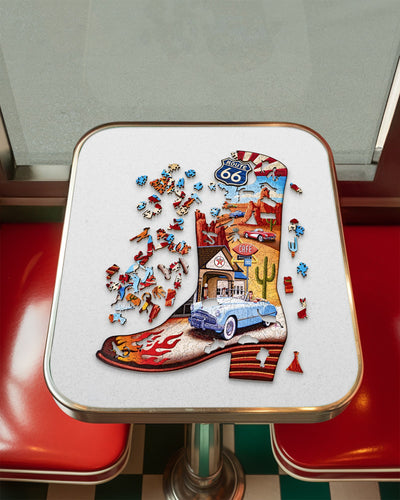 Boot 66 | Luxury Wood Puzzle