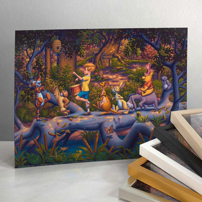 Winnie the Pooh - A Heroes Parade – 11" x 14" Art Print