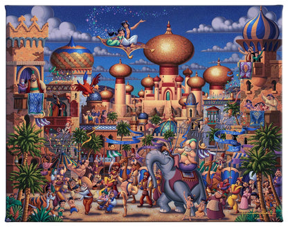 Aladdin Celebration in Agrabah – 11" x 14" Gallery Wrap Canvas