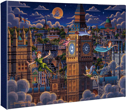 Peter Pan Learning to Fly – 11" x 14" Gallery Wrapped Canvas