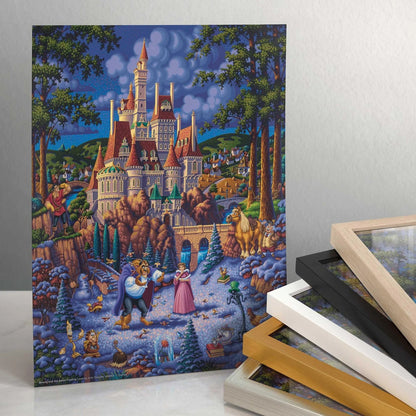 Beauty and the Beast Finding Love – 11" x 14" Art Print