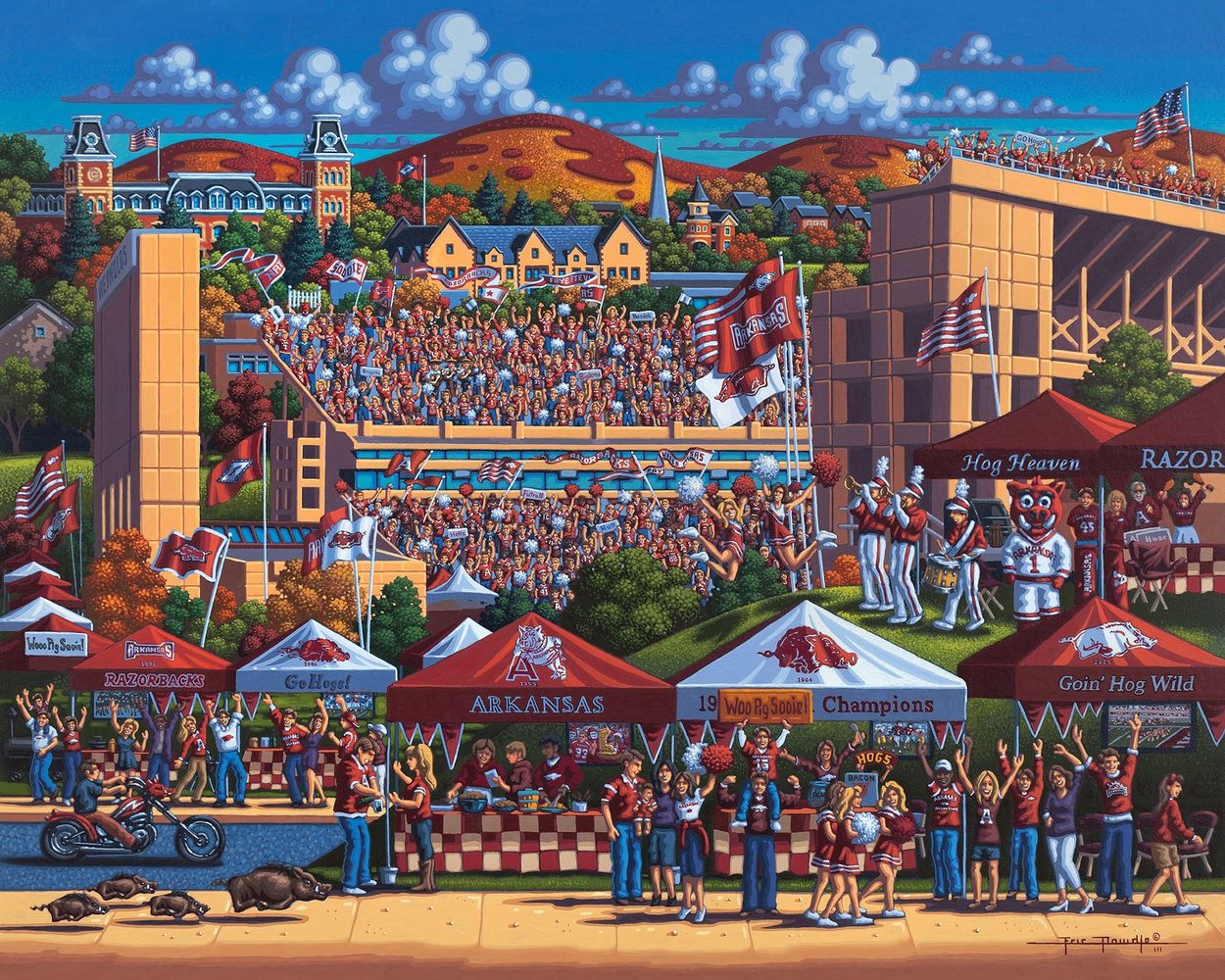 Arkansas Razorbacks - Wooden Puzzle