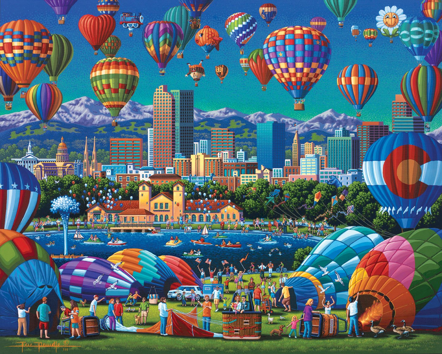 Above Denver Canvas Gallery Wrap