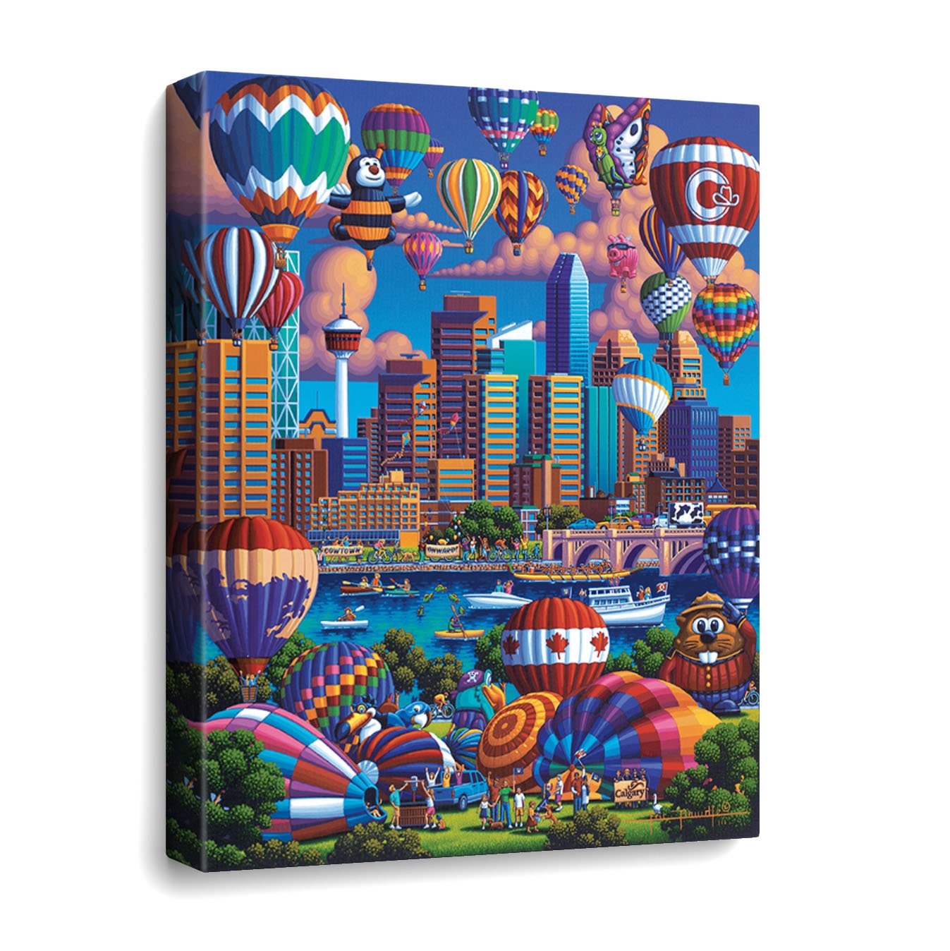 Above Calgary Canvas Gallery Wrap