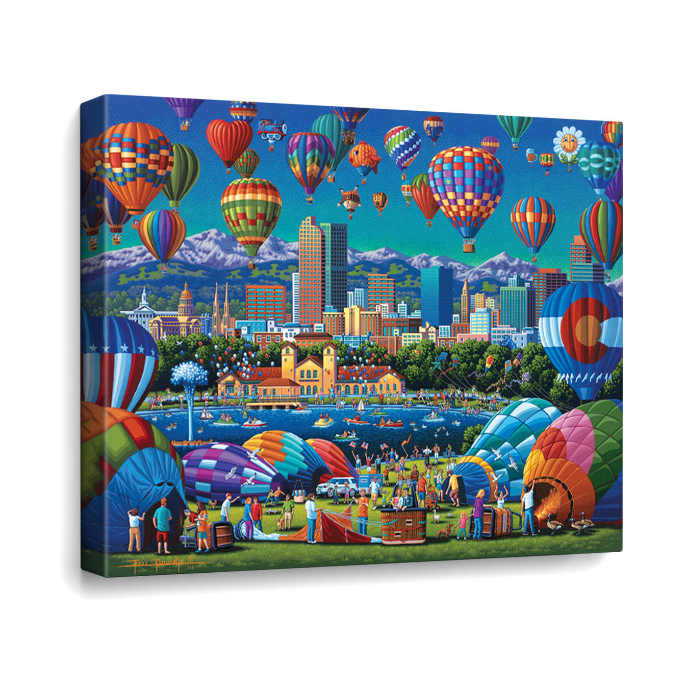 Above Denver Canvas Gallery Wrap