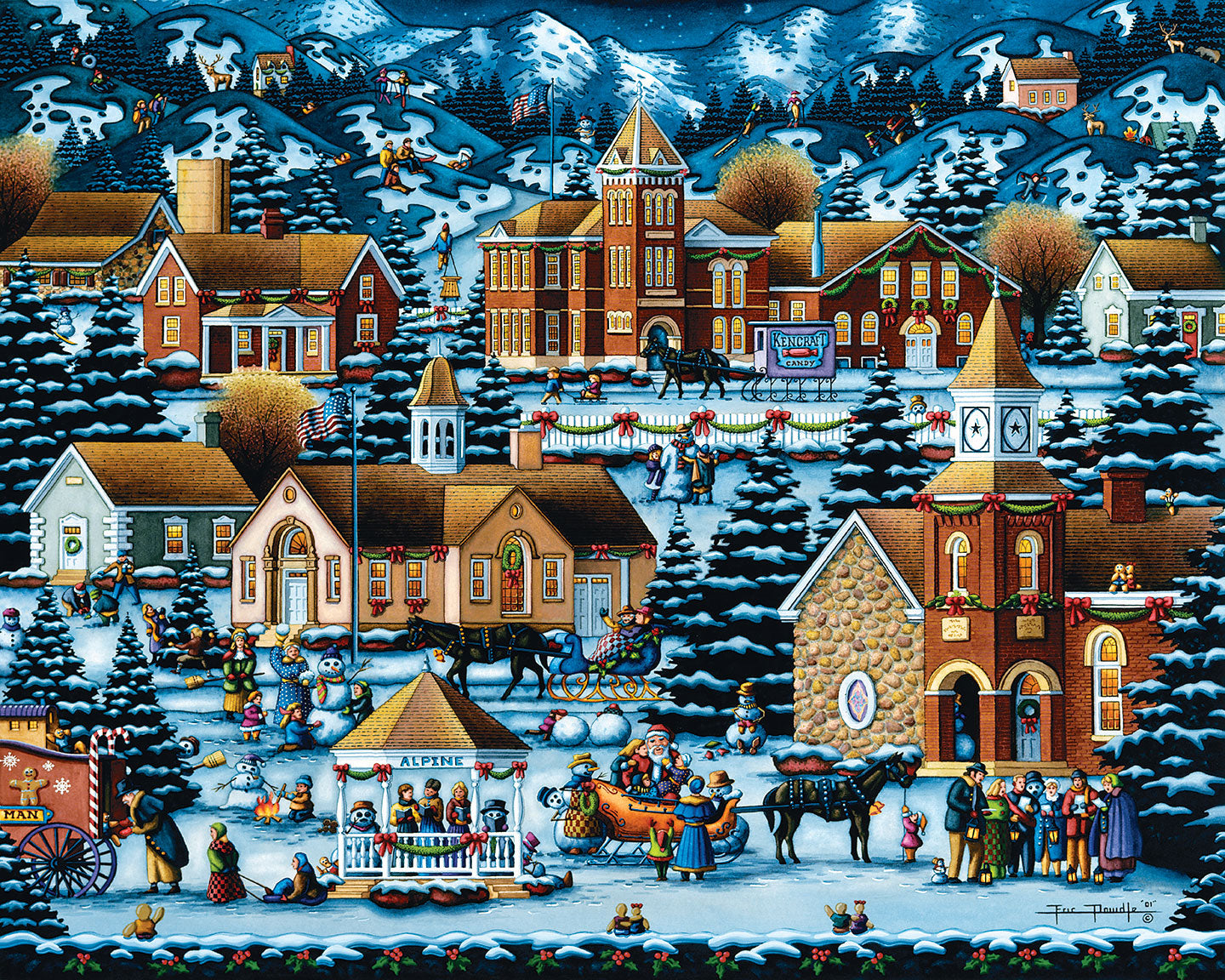 Alpine Christmas Fine Art