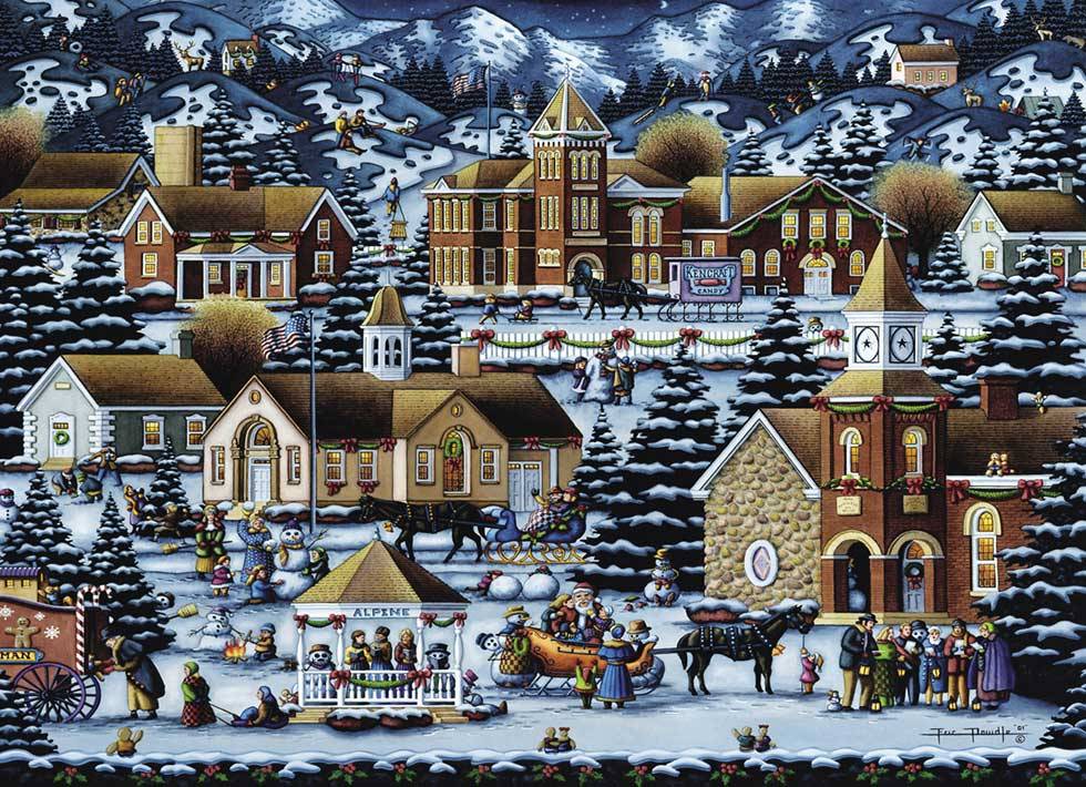 Alpine Christmas Canvas Gallery Wrap