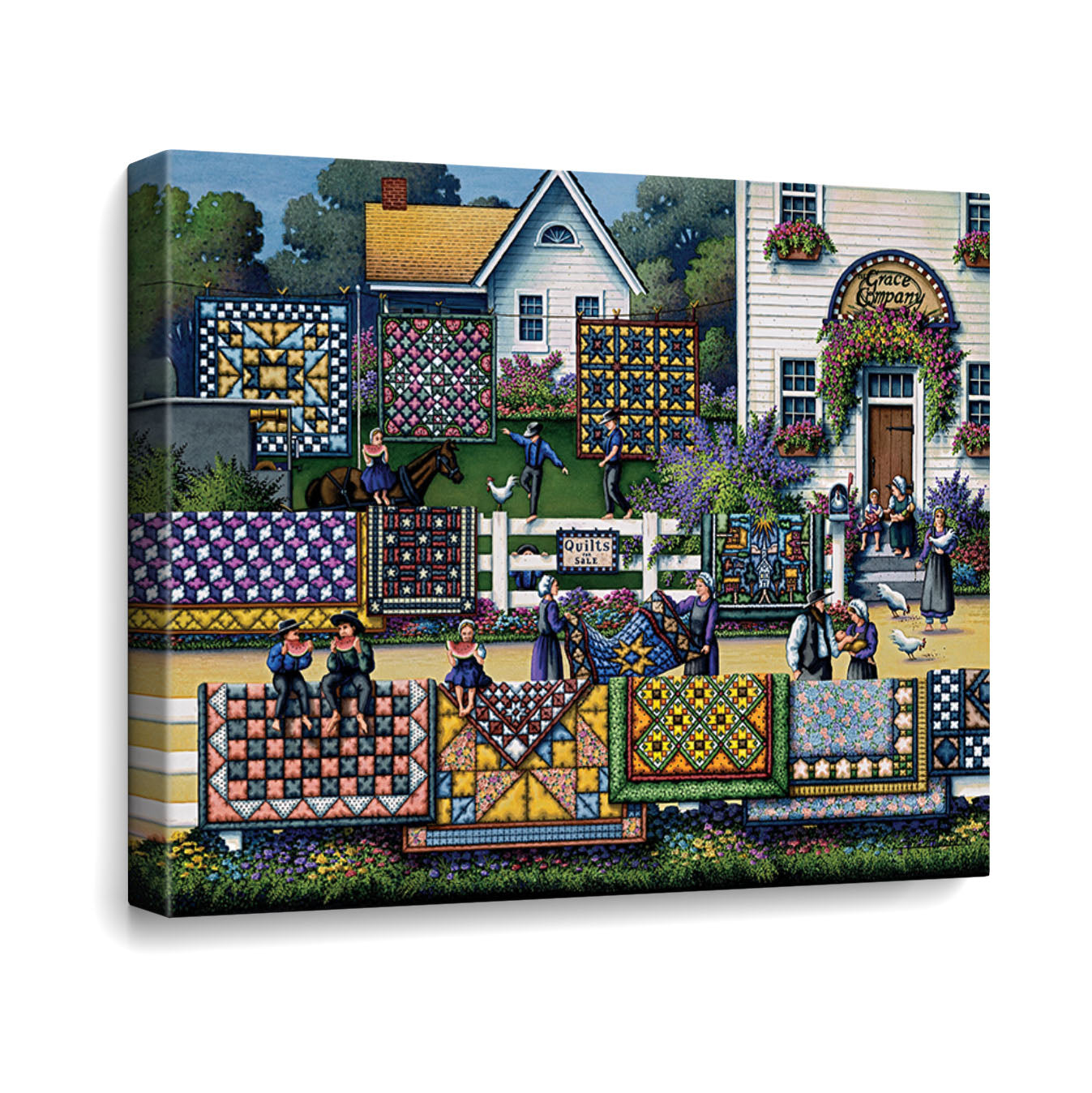 Amish Quilts Canvas Gallery Wrap