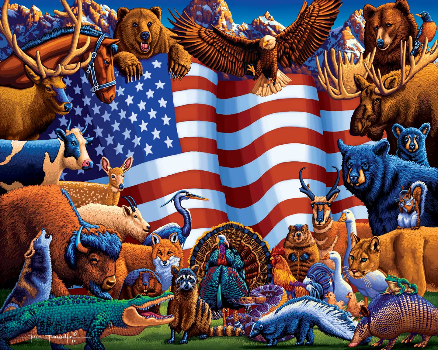 Animals of America | 300 Piece Dowdle Jigsaw Puzzle