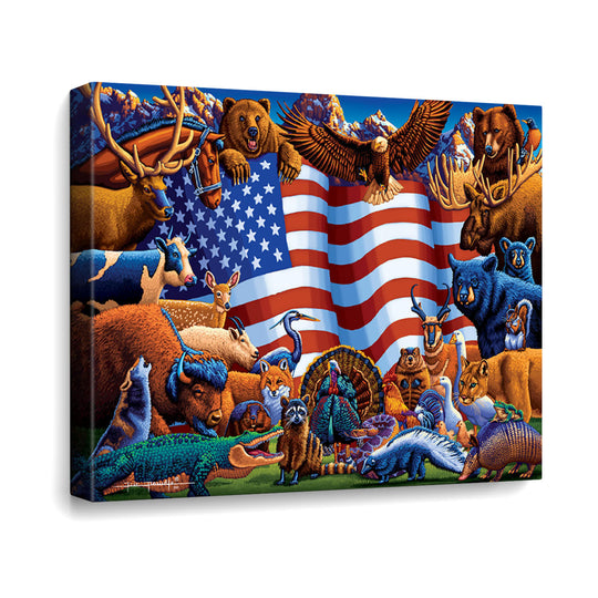 Animals of America Canvas Gallery Wrap