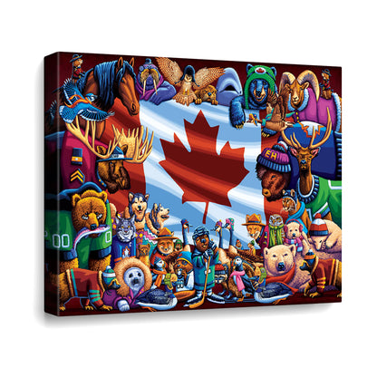 Animals of Canada Canvas Gallery Wrap