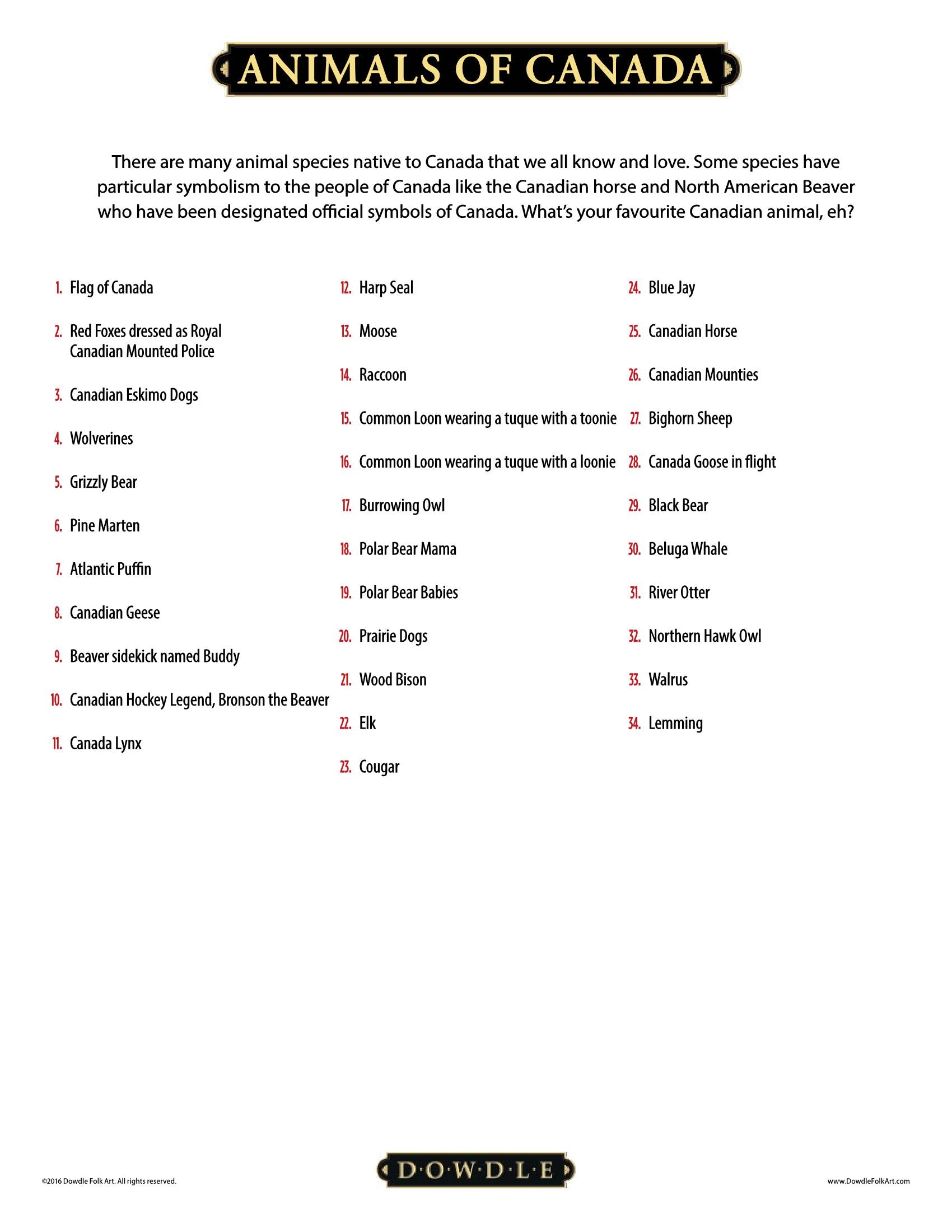 Animals of Canada | 100 Piece