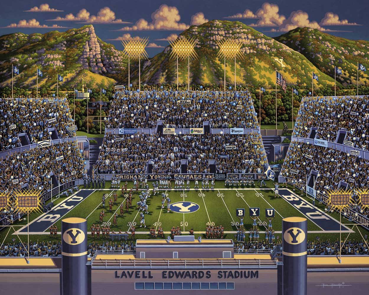 BYU Cougars Canvas Gallery Wrap