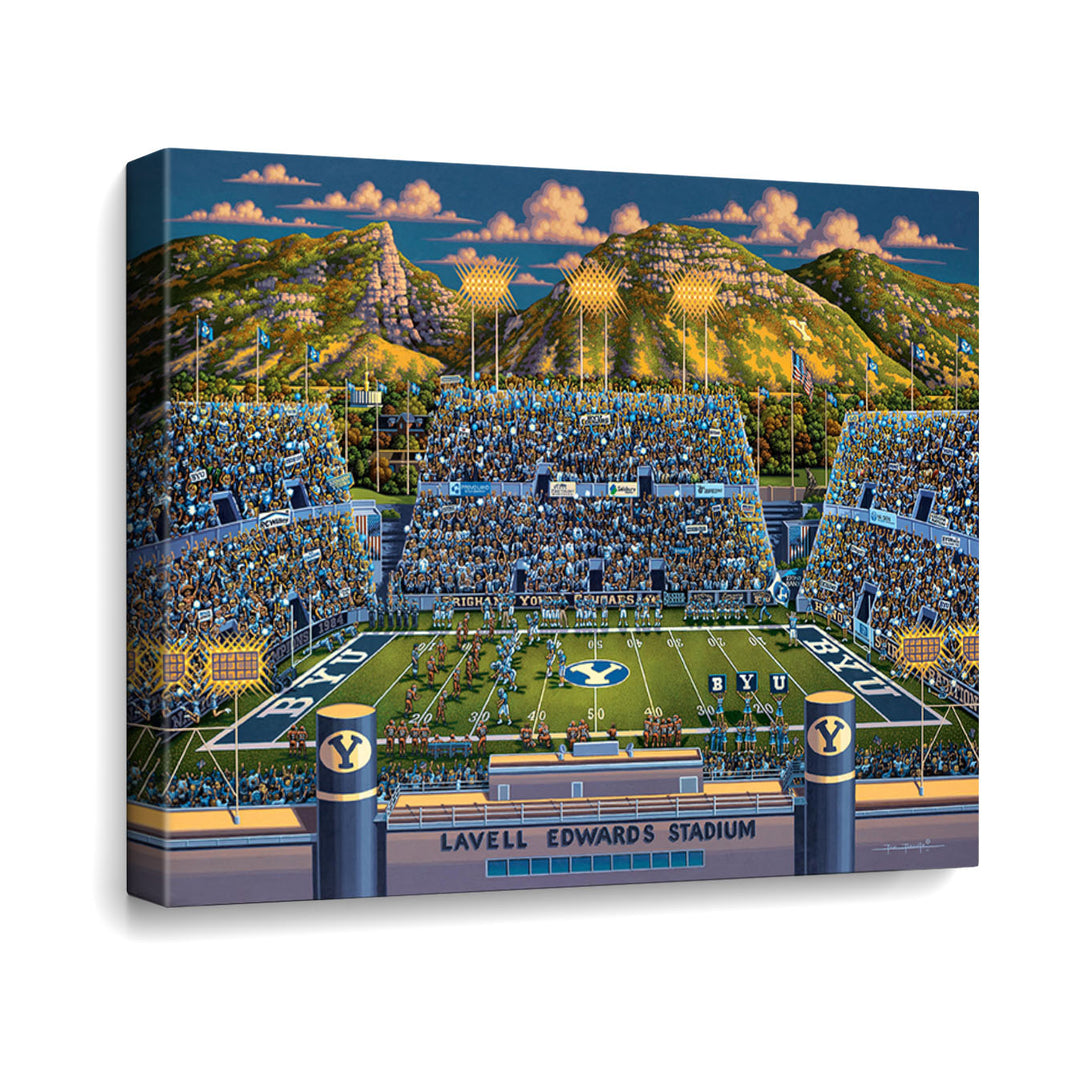 BYU Cougars Canvas Gallery Wrap