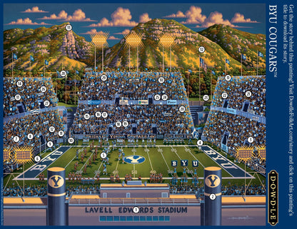 BYU Cougars Canvas Gallery Wrap