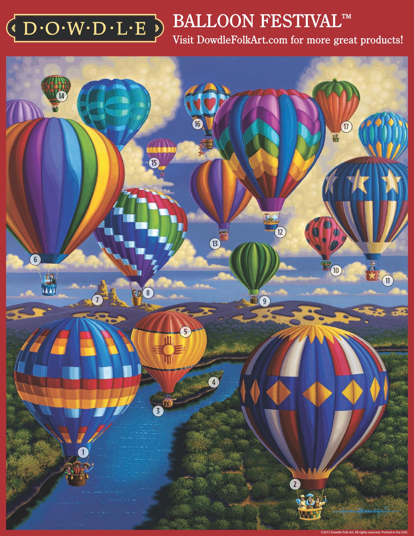 Balloon Festival Canvas Gallery Wrap