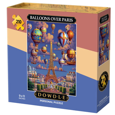 Balloons Over Paris | 210 Piece Personal Puzzle