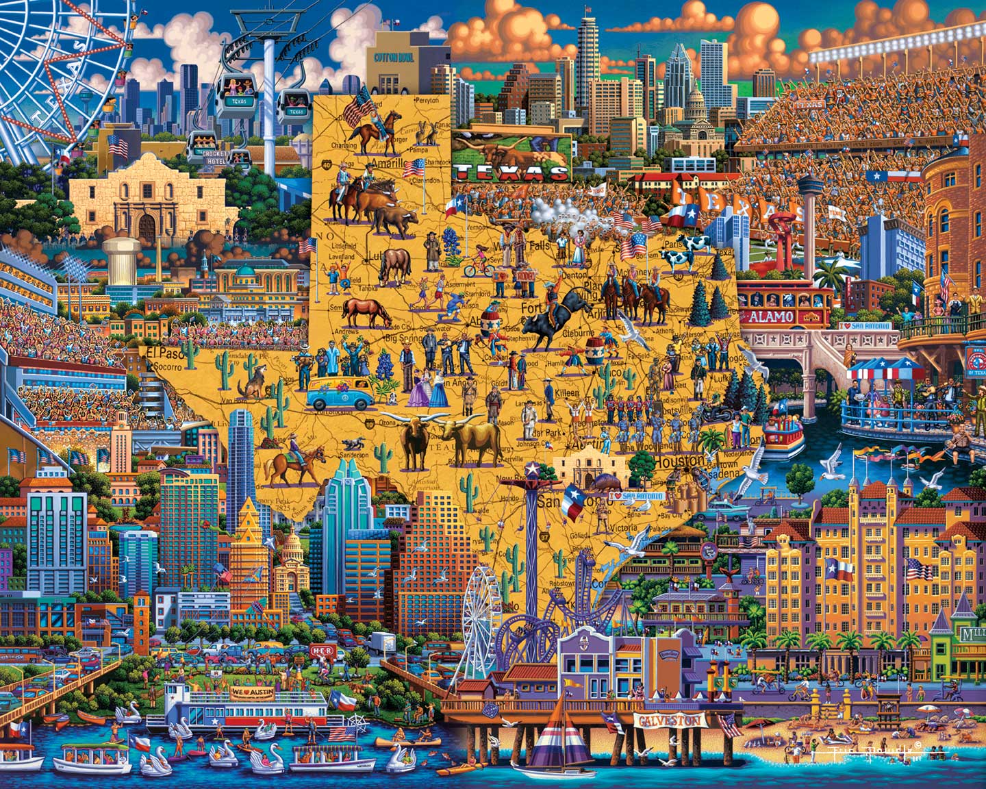 Best of Texas  | 100 Piece Dowdle Jigsaw Puzzle