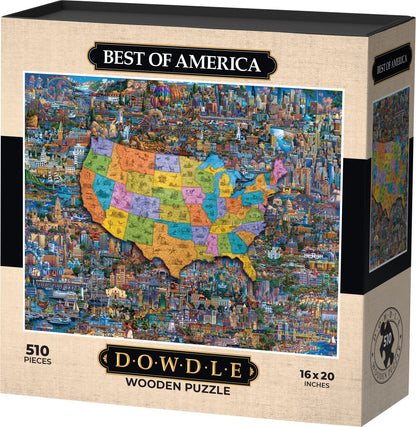 Best of America - Wooden Puzzle