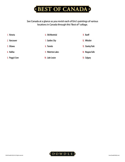 Best of Canada Canvas Gallery Wrap