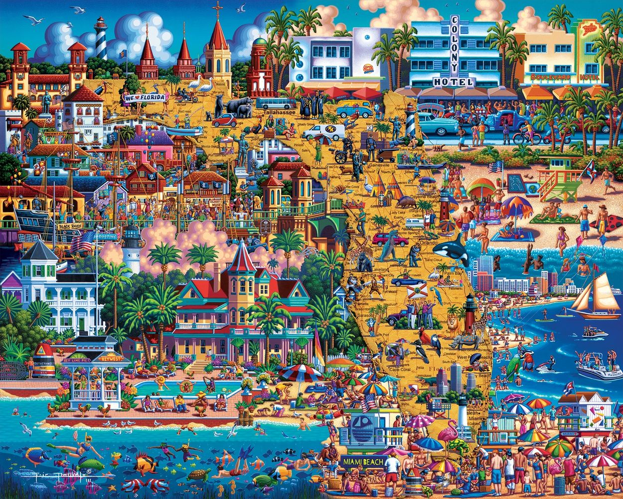 Best of Florida - Wooden Puzzle