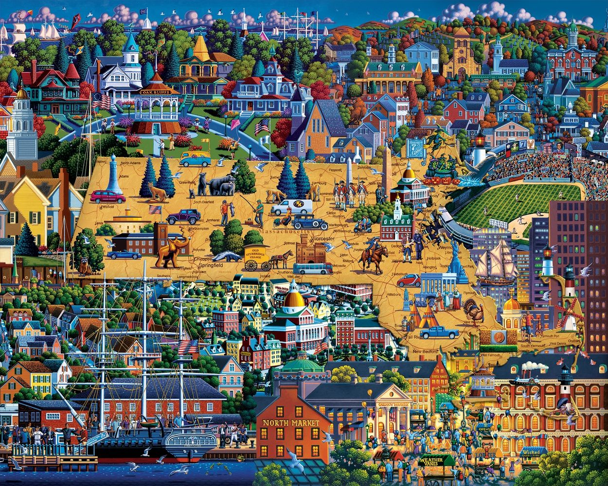 Best of Massachusetts - Wooden Puzzle