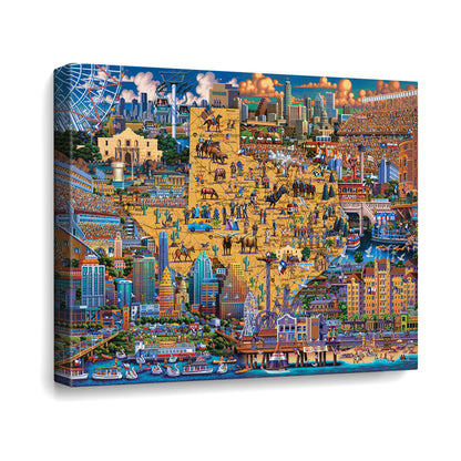 Best of Texas Canvas Gallery Wrap