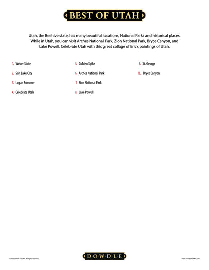 Best of Utah Canvas Gallery Wrap