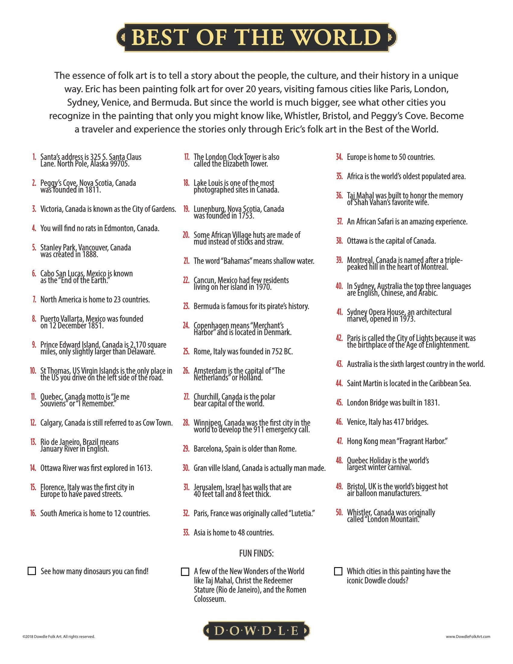 Best of the World Canvas Gallery Wrap