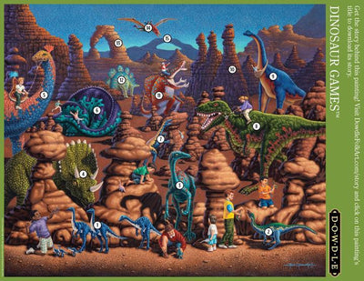 Dinosaur Games - Mini Puzzle - 250 Piece