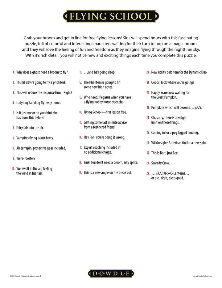 flying-school-500-piece-dowdle-jigsaw-puzzle for Free Learning Style Inventory For Students Printable Flying School - 500 Piece Dowdle Jigsaw Puzzle for Free Learning Style Inventory For Students Printable