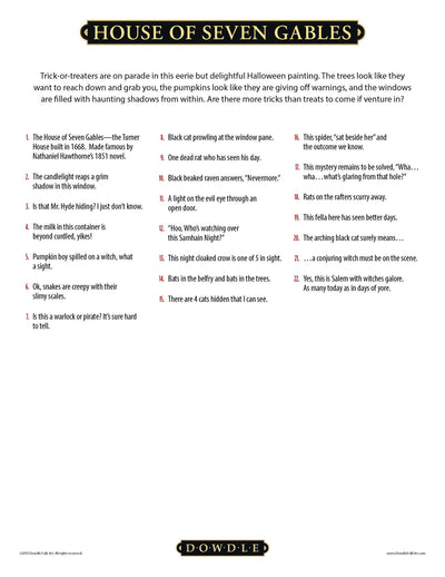 House of Seven Gables - Mini Puzzle - 250 Piece