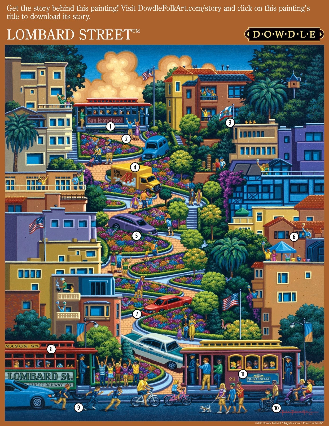 Lombard Street - Mini Puzzle - 250 Piece