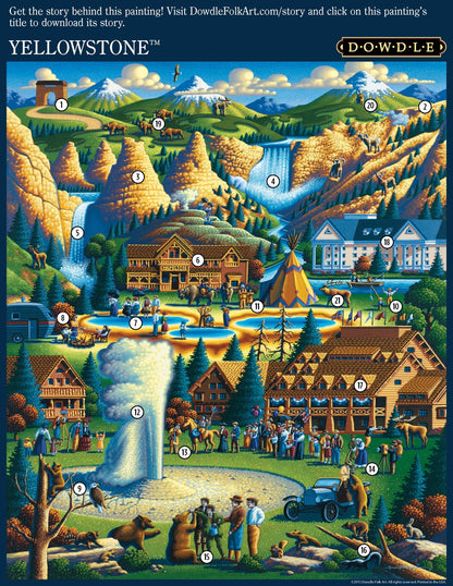 Yellowstone National Park - Mini Puzzle - 250 Piece