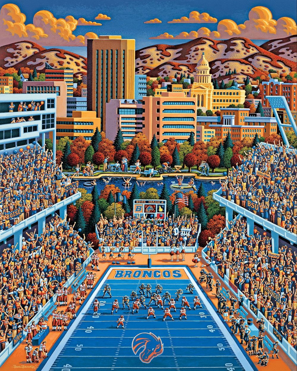 Boise State Broncos - Wooden Puzzle