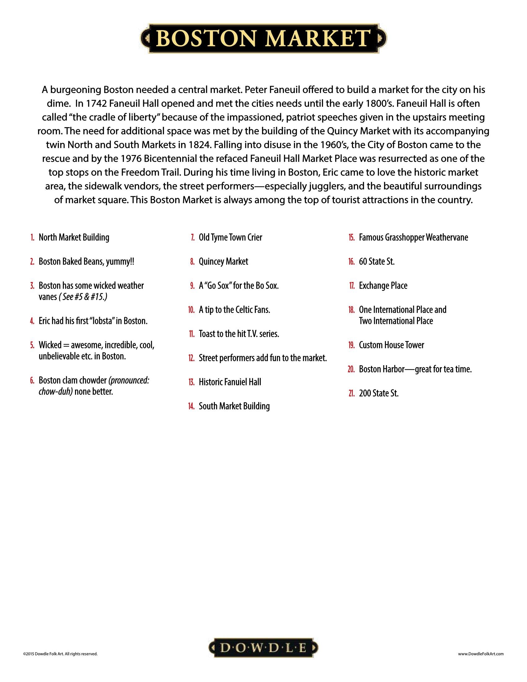 Boston Market Canvas Gallery Wrap