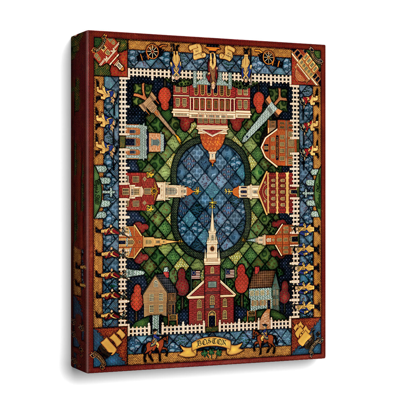 Boston Quilt Canvas Gallery Wrap