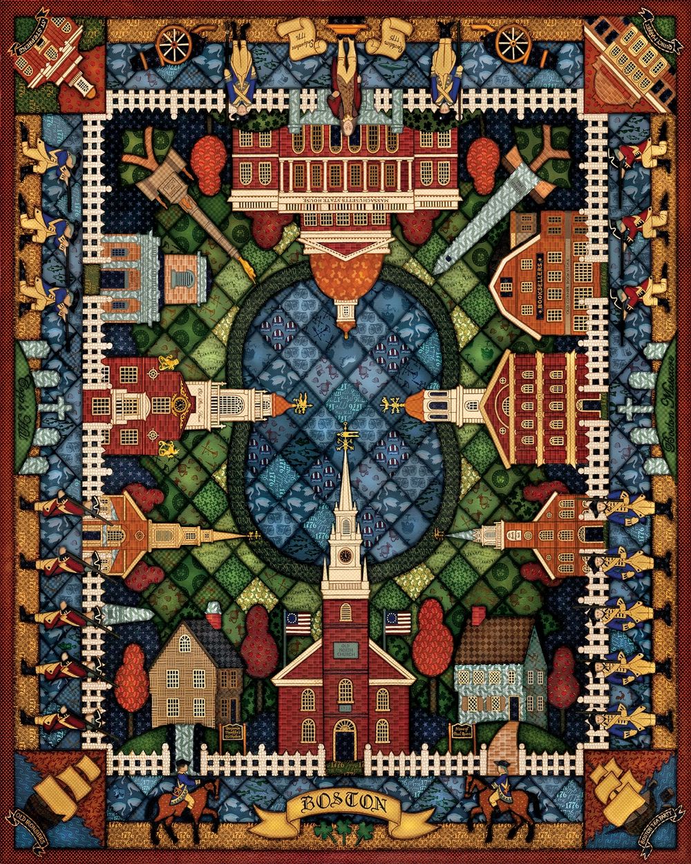 Boston Quilt - Wooden Puzzle