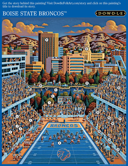 Boise State Broncos Canvas Gallery Wrap