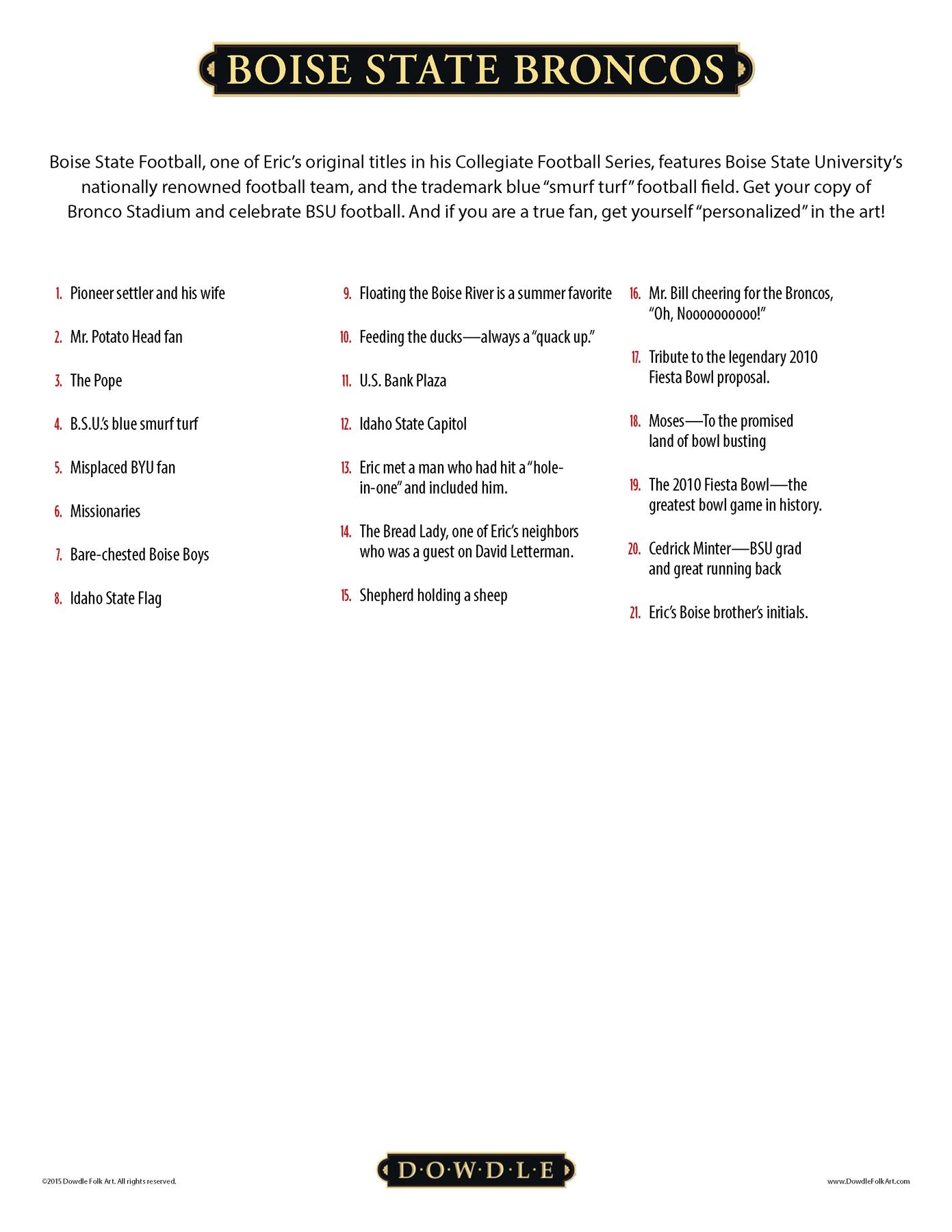 Boise State Broncos Canvas Gallery Wrap