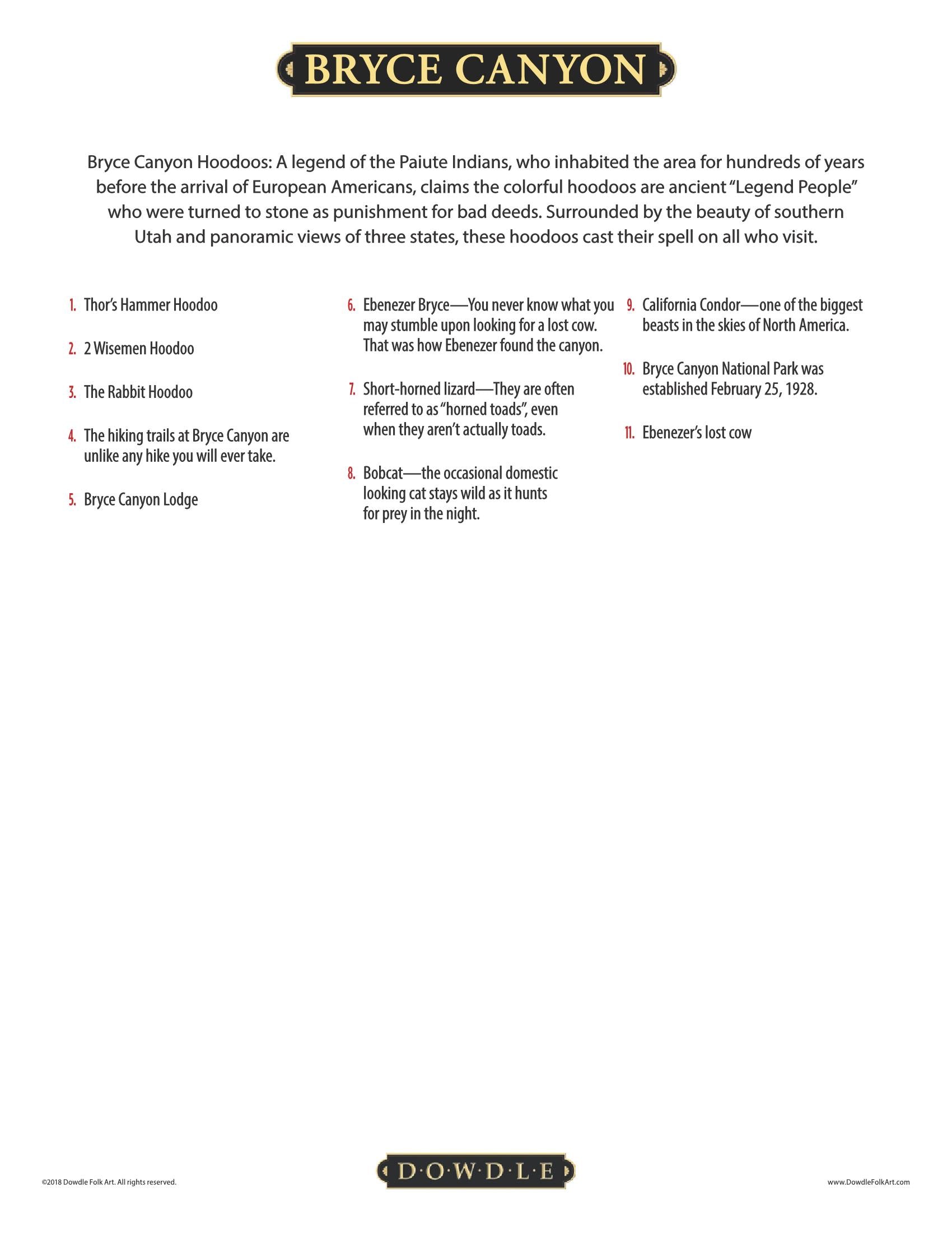 Bryce Canyon National Park Canvas Gallery Wrap